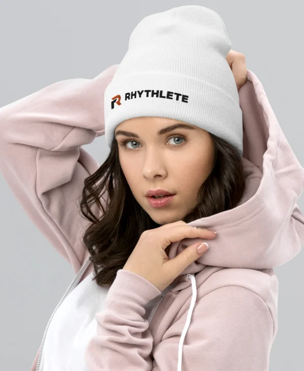 Cuffed Beanie (White) - Image 4