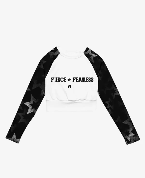 long-sleeve crop top (black) - Image 3